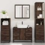 Set de muebles baño 4 pzas madera contrachapada roble marrón de , Muebles de baño - Ref: Foro24-3301264, Precio: 432,28 €, De...