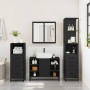 Juego de muebles de baño 4 pzas madera contrachapada negro de , Muebles de baño - Ref: Foro24-3301270, Precio: 365,47 €, Desc...