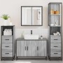Set de muebles de baño 4 pzas madera contrachapada gris sonoma by , Bathroom furniture - Ref: Foro24-3301253, Price: 365,58 €...