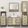 Juego de muebles de baño 4 pzas contrachapada roble sonoma by , Bathroom furniture - Ref: Foro24-3301291, Price: 424,48 €, Di...