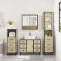 Juego de muebles de baño 4 pzas contrachapada roble sonoma by , Bathroom furniture - Ref: Foro24-3301291, Price: 424,48 €, Di...