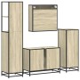 Juego de muebles de baño 4 pzas contrachapada roble sonoma by , Bathroom furniture - Ref: Foro24-3301291, Price: 424,48 €, Di...
