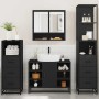Juego de muebles de baño 4 pzas madera contrachapada negro de , Muebles de baño - Ref: Foro24-3301300, Precio: 345,43 €, Desc...