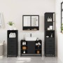 Juego de muebles de baño 4 pzas madera contrachapada negro de , Muebles de baño - Ref: Foro24-3301300, Precio: 345,43 €, Desc...