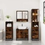 Set de muebles baño 4 pzas madera contrachapada roble ahumado by , Bathroom furniture - Ref: Foro24-3301287, Price: 333,02 €,...