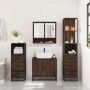 Set de muebles baño 4 pzas madera contrachapada roble marrón de , Muebles de baño - Ref: Foro24-3301279, Precio: 326,76 €, De...