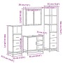 Juego de muebles de baño 4 pzas contrachapada roble sonoma von , Badezimmermöbel - Ref: Foro24-3301266, Preis: 333,32 €, Raba...