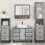 Set de muebles de baño 4 pzas madera contrachapada gris sonoma de , Muebles de baño - Ref: Foro24-3301293, Precio: 461,47 €, ...