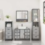 Set de muebles de baño 4 pzas madera contrachapada gris sonoma de , Muebles de baño - Ref: Foro24-3301293, Precio: 461,47 €, ...