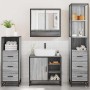 Set de muebles de baño 4 pzas madera contrachapada gris sonoma de , Muebles de baño - Ref: Foro24-3301298, Precio: 352,79 €, ...
