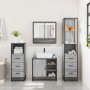 Set de muebles de baño 4 pzas madera contrachapada gris sonoma de , Muebles de baño - Ref: Foro24-3301298, Precio: 352,79 €, ...