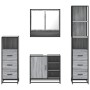 Set de muebles de baño 4 pzas madera contrachapada gris sonoma de , Muebles de baño - Ref: Foro24-3301298, Precio: 352,79 €, ...