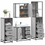 Set de muebles de baño 4 pzas madera contrachapada gris sonoma von , Badezimmermöbel - Ref: Foro24-3301258, Preis: 378,71 €, ...