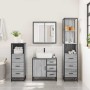 Set de muebles de baño 4 pzas madera contrachapada gris sonoma von , Badezimmermöbel - Ref: Foro24-3301258, Preis: 378,71 €, ...