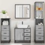 Set de muebles de baño 4 pzas madera contrachapada gris sonoma von , Badezimmermöbel - Ref: Foro24-3301258, Preis: 378,71 €, ...