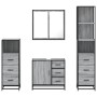 Set de muebles de baño 4 pzas madera contrachapada gris sonoma von , Badezimmermöbel - Ref: Foro24-3301258, Preis: 378,71 €, ...