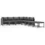8-teiliges Gartenmöbel-Set und graue synthetische Rattankissen von vidaXL, Gartensets - Ref: Foro24-3059766, Preis: 427,09 €,...