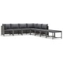 8-teiliges Gartenmöbel-Set und graue synthetische Rattankissen von vidaXL, Gartensets - Ref: Foro24-3059766, Preis: 424,94 €,...