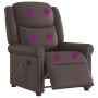 Sillón reclinable de masaje eléctrico marrón brillante by , Armchairs - Ref: Foro24-3303417, Price: 274,95 €, Discount: %