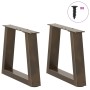 Patas para mesa de comedor en forma de V 2 uds acero natural by , Table legs - Ref: Foro24-4012523, Price: 44,72 €, Discount: %