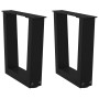 Patas para mesa de comedor forma V 2 uds negro 40x(30-31,3) cm von , Tischbeine - Ref: Foro24-4012604, Preis: 44,37 €, Rabatt: %