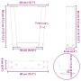 Patas para mesa de comedor forma V 2 uds negro 40x(30-31,3) cm von , Tischbeine - Ref: Foro24-4012604, Preis: 44,37 €, Rabatt: %