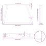 Patas para mesa de comedor forma V 2 uds blanco 50x(42-43,3) cm von , Tischbeine - Ref: Foro24-4012549, Preis: 65,63 €, Rabat...