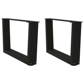 Patas para mesa de comedor forma V 2 uds negro 60x(30-31,3) cm von , Tischbeine - Ref: Foro24-4012612, Preis: 64,29 €, Rabatt: %