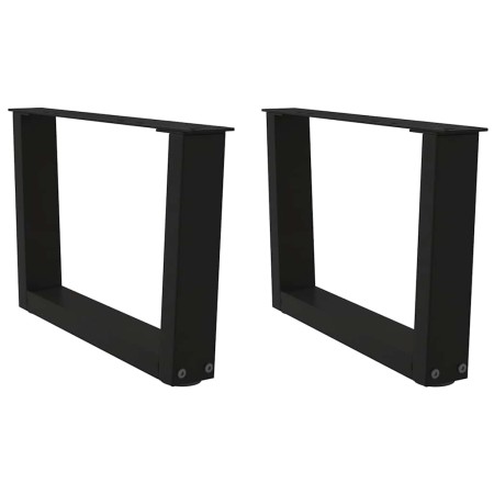 Patas para mesa de comedor forma V 2 uds negro 60x(30-31,3) cm by , Table legs - Ref: Foro24-4012612, Price: 61,72 €, Discoun...