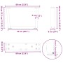 Patas para mesa de comedor forma V 2 uds negro 60x(30-31,3) cm by , Table legs - Ref: Foro24-4012612, Price: 61,72 €, Discoun...