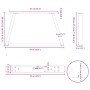 Patas para mesa de comedor forma V 2 uds blanco 70x(30-31,3) cm von , Tischbeine - Ref: Foro24-4012537, Preis: 67,65 €, Rabat...