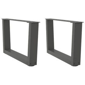 Patas para mesa comedor forma V 2 uds antracita 50x(30-31,3) cm by , Table legs - Ref: Foro24-4012610, Price: 60,81 €, Discou...