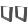 Patas para mesa comedor forma V 2 uds antracita 50x(30-31,3) cm de , Patas para mesas - Ref: Foro24-4012610, Precio: 54,05 €,...