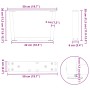 Patas para mesa comedor forma V 2 uds antracita 50x(30-31,3) cm de , Patas para mesas - Ref: Foro24-4012610, Precio: 54,05 €,...