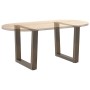 Patas para mesa de comedor forma de V 2 uds acero natural acero by , Table legs - Ref: Foro24-4012631, Price: 59,81 €, Discou...