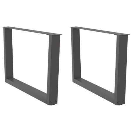 Patas para mesa de comedor en forma de V 2 uds antracita acero by , Table legs - Ref: Foro24-4012638, Price: 68,39 €, Discoun...