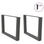 Patas para mesa de comedor en forma de V 2 uds antracita acero by , Table legs - Ref: Foro24-4012638, Price: 68,39 €, Discoun...