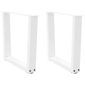 Patas para mesa de comedor forma V 2 uds blanco 60x(42-43,3) cm von , Tischbeine - Ref: Foro24-4012633, Preis: 70,35 €, Rabat...