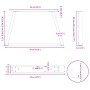 Patas para mesa de comedor forma V 2 uds negro 70x(42-43,3) cm by , Table legs - Ref: Foro24-4012556, Price: 58,81 €, Discoun...