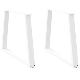 Patas para mesa de comedor en forma de V 2 uds acero blanco by , Table legs - Ref: Foro24-4012577, Price: 111,38 €, Discount: %