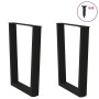 Patas para mesa de comedor forma V 2 uds negro 70x(72-73,3) cm de , Patas para mesas - Ref: Foro24-4012644, Precio: 79,10 €, ...