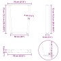 Patas para mesa de comedor forma V 2 uds negro 70x(72-73,3) cm de , Patas para mesas - Ref: Foro24-4012644, Precio: 79,10 €, ...