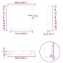 Patas para mesa de comedor en forma de V 2 uds acero negro von , Tischbeine - Ref: Foro24-4012652, Preis: 85,83 €, Rabatt: %