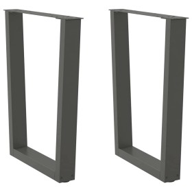 Patas para mesa de comedor en forma de V 2 uds antracita acero by , Table legs - Ref: Foro24-4012646, Price: 89,53 €, Discoun...