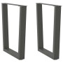 Patas para mesa de comedor en forma de V 2 uds antracita acero by , Table legs - Ref: Foro24-4012646, Price: 84,55 €, Discoun...