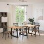 Patas mesa comedor forma V 3uds acero negro 100x(72-73,3) cm von , Tischbeine - Ref: Foro24-4012596, Preis: 162,78 €, Rabatt: %