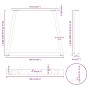 Patas mesa comedor forma V 3uds acero negro 100x(72-73,3) cm von , Tischbeine - Ref: Foro24-4012596, Preis: 162,78 €, Rabatt: %