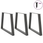 Patas para mesa comedor forma V 3uds antracita 90x(72-73,3) cm de , Patas para mesas - Ref: Foro24-4012594, Precio: 137,42 €,...