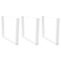 Patas mesa comedor forma V 3uds acero blanco 100x(72-73,3)cm by , Table legs - Ref: Foro24-4012673, Price: 163,08 €, Discount: %