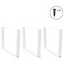 Patas mesa comedor forma V 3uds acero blanco 100x(72-73,3)cm by , Table legs - Ref: Foro24-4012673, Price: 163,08 €, Discount: %